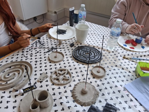 Artists at work 